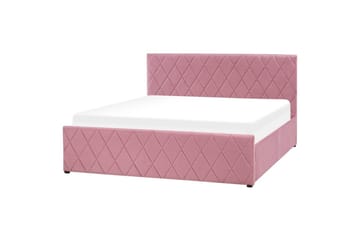 Säng med förvaring Rochefort - Rosa, 160x200 cm - Möbler - Säng - Säng med förvaring