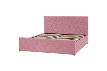 Säng med förvaring Rochefort - Rosa, 160x200 cm - Möbler - Säng - Säng med förvaring