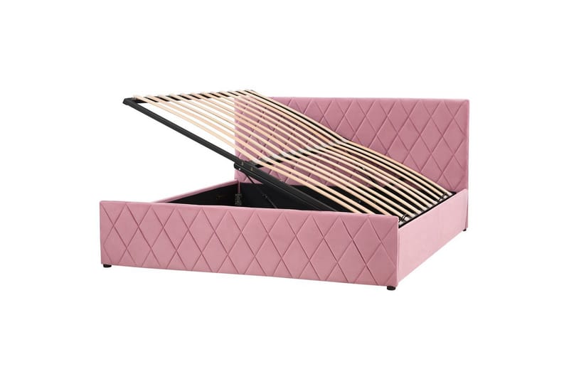 Säng med förvaring Rochefort - Rosa, 180x200 cm - Möbler - Säng - Säng med förvaring