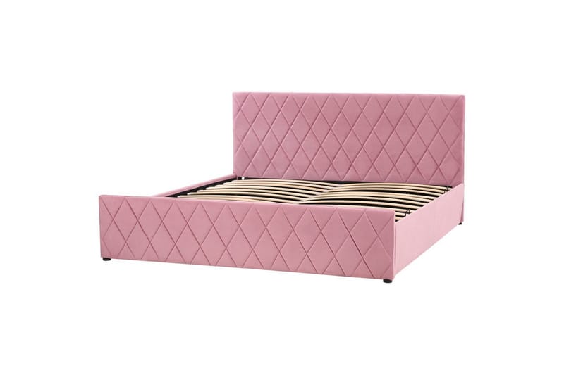 Säng med förvaring Rochefort - Rosa, 180x200 cm - Möbler - Säng - Säng med förvaring