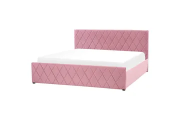 Säng med förvaring Rochefort - Rosa, 180x200 cm - Möbler - Säng - Säng med förvaring