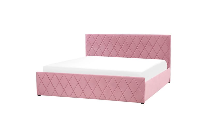 Säng med förvaring Rochefort - Rosa, 180x200 cm - Möbler - Säng - Säng med förvaring