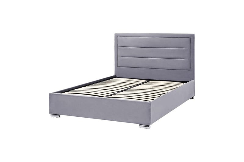 Säng med förvaring Rouen - Grå, 140x200 cm - Möbler - Säng - Säng med förvaring