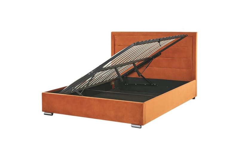 Säng med förvaring Rouen - Orange, 160x200 cm - Möbler - Säng - Säng med förvaring