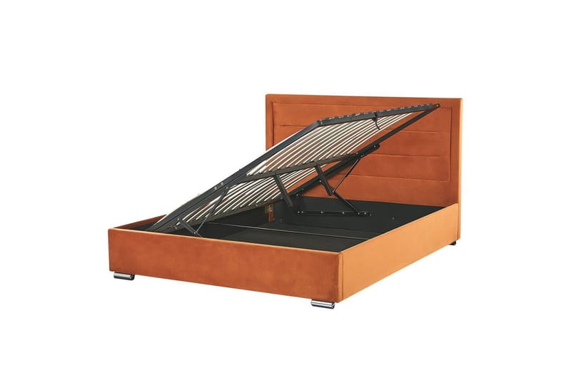 Säng med förvaring Rouen - Orange, 180x200 cm - Möbler - Säng - Säng med förvaring