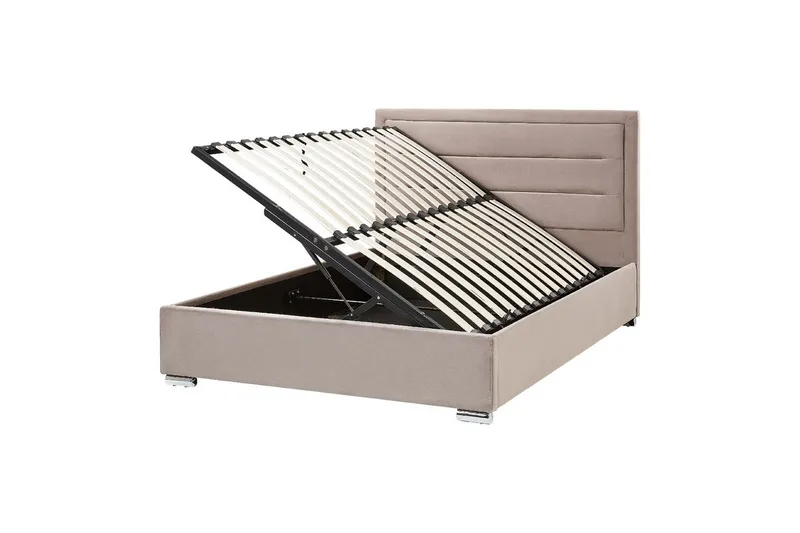 Säng med förvaring Rouen, Taupe, 140x200 cm