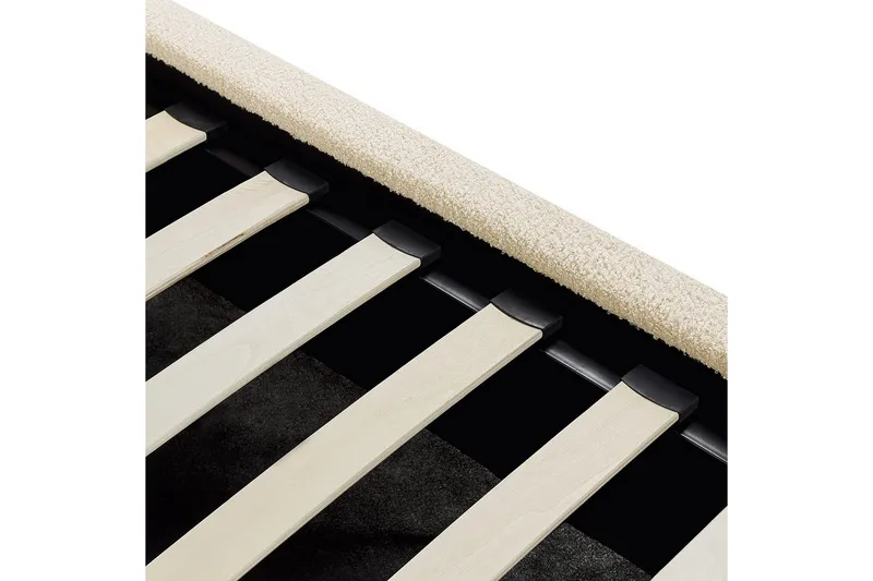 Säng med förvaring Vaucluse - Beige/Bouclé, 140x200 cm - Möbler - Säng - Säng med förvaring