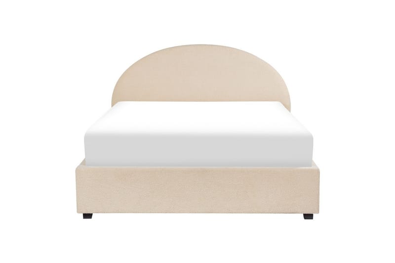 Säng med förvaring Vaucluse - Beige/Bouclé, 140x200 cm - Möbler - Säng - Säng med förvaring