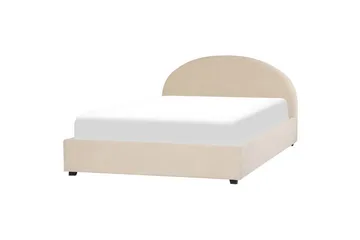 Säng med förvaring Vaucluse - Beige/Bouclé, 140x200 cm - Möbler - Säng - Säng med förvaring