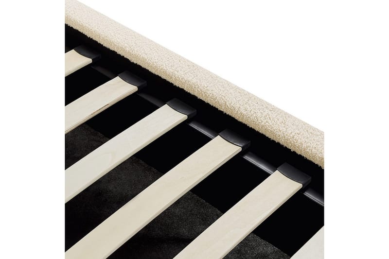 Säng med förvaring Vaucluse - Beige/Bouclé, 160x200 cm - Möbler - Säng - Säng med förvaring