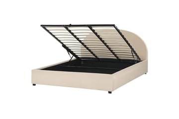 Säng med förvaring Vaucluse - Beige/Bouclé, 180x200 cm - Möbler - Säng - Säng med förvaring