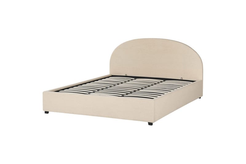 Säng med förvaring Vaucluse - Beige/Bouclé, 180x200 cm - Möbler - Säng - Säng med förvaring