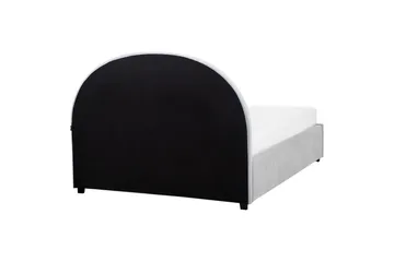 Säng med förvaring Vaucluse - Ljusblå/Polyester, 140x200 cm - Möbler - Säng - Säng med förvaring