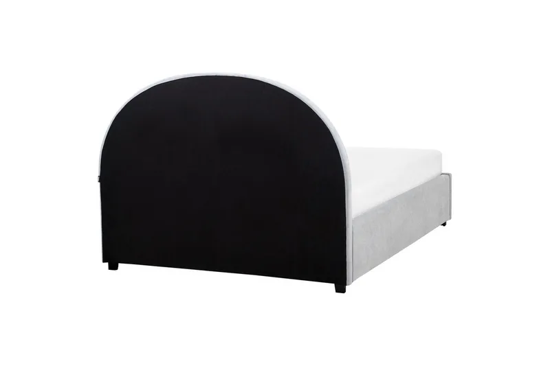 Säng med förvaring Vaucluse - Ljusblå/Polyester, 140x200 cm - Möbler - Säng - Säng med förvaring