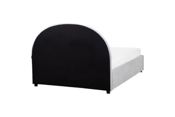 Säng med förvaring Vaucluse - Ljusblå/Polyester, 140x200 cm - Möbler - Säng - Säng med förvaring