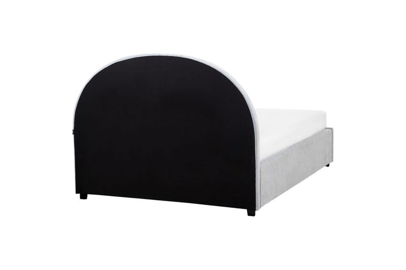 Säng med förvaring Vaucluse - Ljusblå/Polyester, 140x200 cm - Möbler - Säng - Säng med förvaring