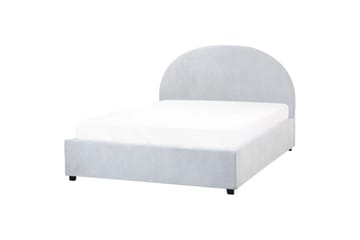 Säng med förvaring Vaucluse - Ljusblå/Polyester, 140x200 cm - Möbler - Säng - Säng med förvaring