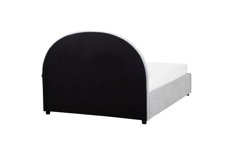 Säng med förvaring Vaucluse - Ljusblå/Polyester, 140x200 cm - Möbler - Säng - Säng med förvaring