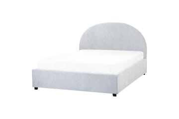 Säng med förvaring Vaucluse - Ljusblå/Polyester, 140x200 cm - Möbler - Säng - Säng med förvaring