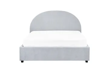 Säng med förvaring Vaucluse - Ljusblå/Polyester, 140x200 cm - Möbler - Säng - Säng med förvaring