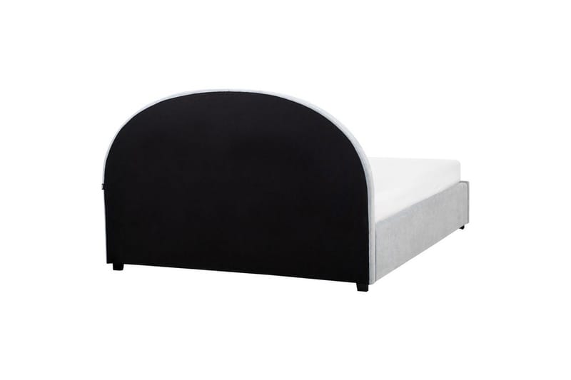 Säng med förvaring Vaucluse - Ljusblå/Polyester, 160x200 cm - Möbler - Säng - Säng med förvaring