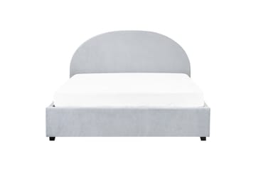 Säng med förvaring Vaucluse - Ljusblå/Polyester, 160x200 cm - Möbler - Säng - Säng med förvaring