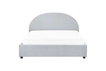 Säng med förvaring Vaucluse - Ljusblå/Polyester, 160x200 cm - Möbler - Säng - Säng med förvaring