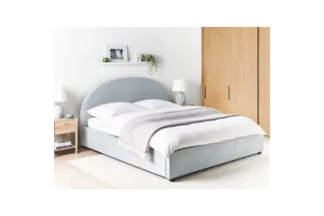 Säng med förvaring Vaucluse - Ljusblå/Polyester, 180x200 cm - Möbler - Säng - Säng med förvaring