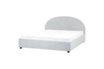 Säng med förvaring Vaucluse - Ljusblå/Polyester, 180x200 cm - Möbler - Säng - Säng med förvaring