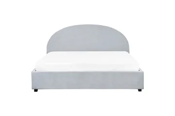 Säng med förvaring Vaucluse - Ljusblå/Polyester, 180x200 cm - Möbler - Säng - Säng med förvaring