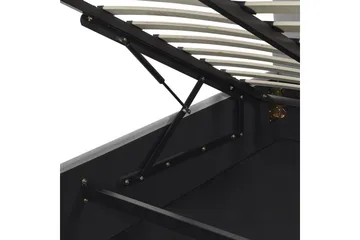 Säng med förvaring Vaucluse - Ljusgrå/Sammet, 160x200 cm - Möbler - Säng - Säng med förvaring