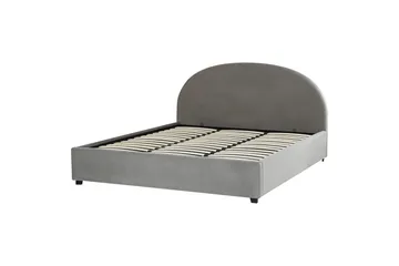 Säng med förvaring Vaucluse - Ljusgrå/Sammet, 180x200 cm - Möbler - Säng - Säng med förvaring
