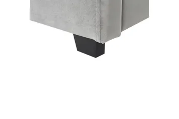 Säng med förvaring Vaucluse - Ljusgrå/Sammet, 180x200 cm - Möbler - Säng - Säng med förvaring