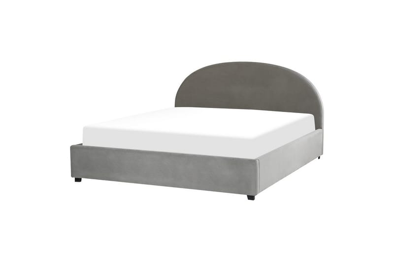 Säng med förvaring Vaucluse - Ljusgrå/Sammet, 180x200 cm - Möbler - Säng - Säng med förvaring