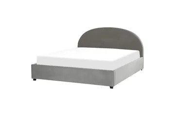 Säng med förvaring Vaucluse - Ljusgrå/Sammet, 180x200 cm - Möbler - Säng - Säng med förvaring