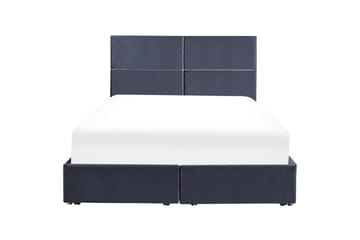 Säng med förvaring Vernoyes - Svart, guld, 160x200 cm - Möbler - Säng - Säng med förvaring