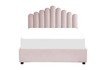 Säng med förvaring Vincennes - Rosa, Svart, 140x200 cm - Möbler - Säng - Säng med förvaring