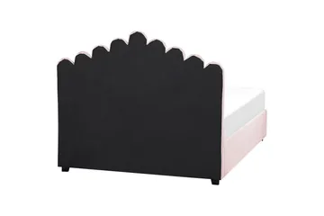 Säng med förvaring Vincennes - Rosa, Svart, 140x200 cm - Möbler - Säng - Säng med förvaring