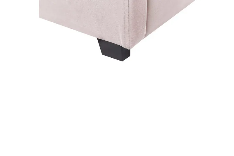 Säng med förvaring Vincennes - Rosa, Svart, 160x200 cm - Möbler - Säng - Säng med förvaring