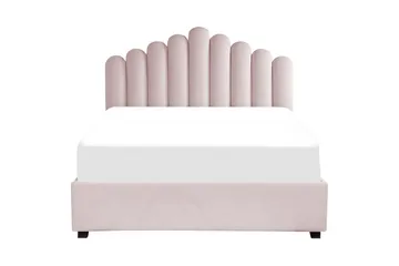 Säng med förvaring Vincennes - Rosa, Svart, 160x200 cm - Möbler - Säng - Säng med förvaring