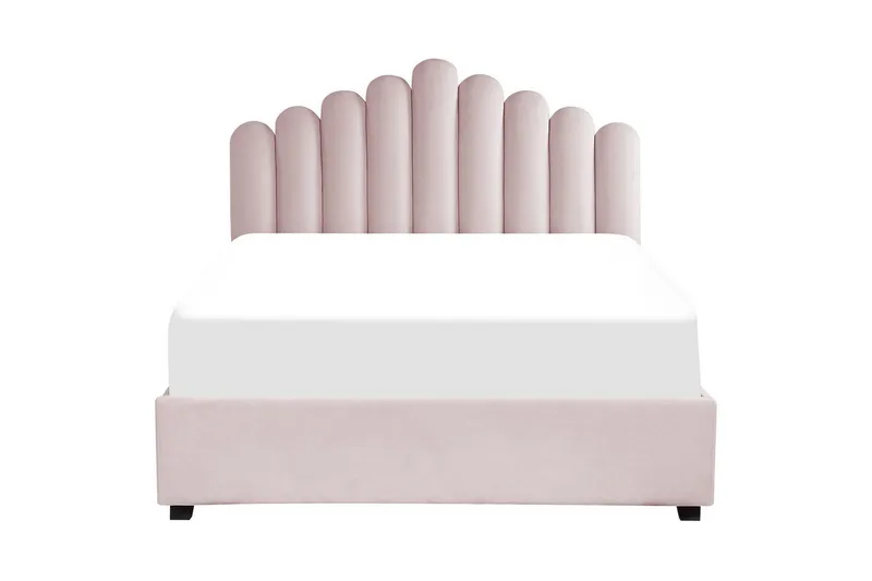 Säng med förvaring Vincennes - Rosa, Svart, 160x200 cm - Möbler - Säng - Säng med förvaring