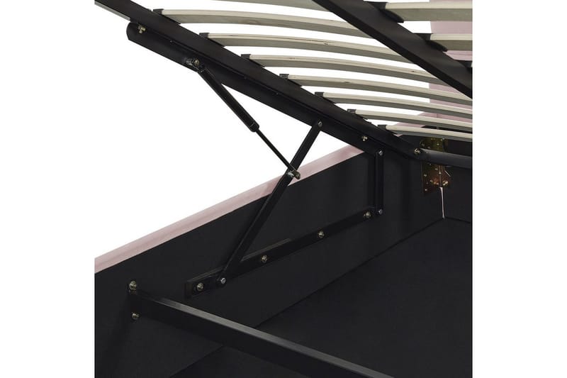 Säng med förvaring Vincennes - Rosa, Svart, 160x200 cm - Möbler - Säng - Säng med förvaring