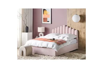 Säng med förvaring Vincennes - Rosa, Svart, 160x200 cm - Möbler - Säng - Säng med förvaring