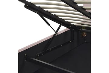 Säng med förvaring Vincennes - Rosa, Svart, 160x200 cm - Möbler - Säng - Säng med förvaring