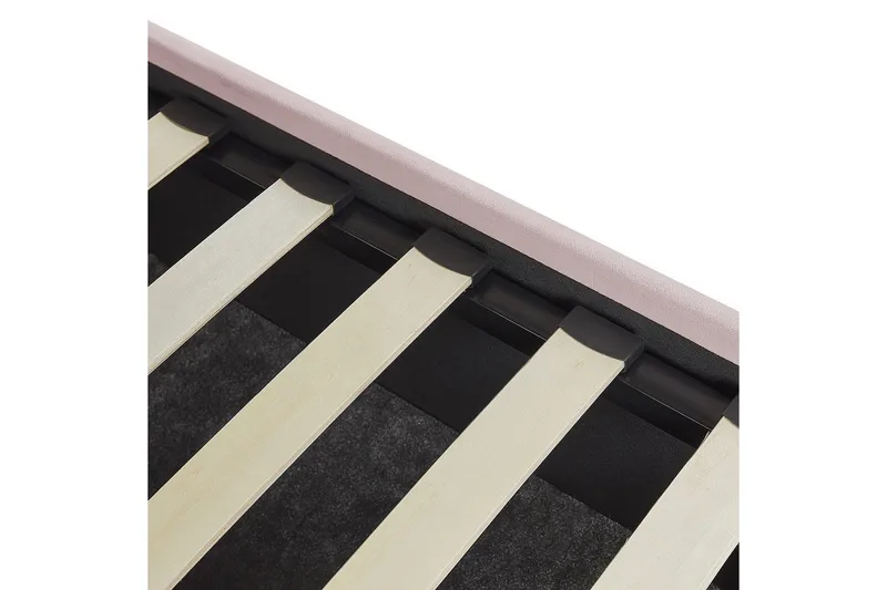 Säng med förvaring Vincennes - Rosa, Svart, 160x200 cm - Möbler - Säng - Säng med förvaring