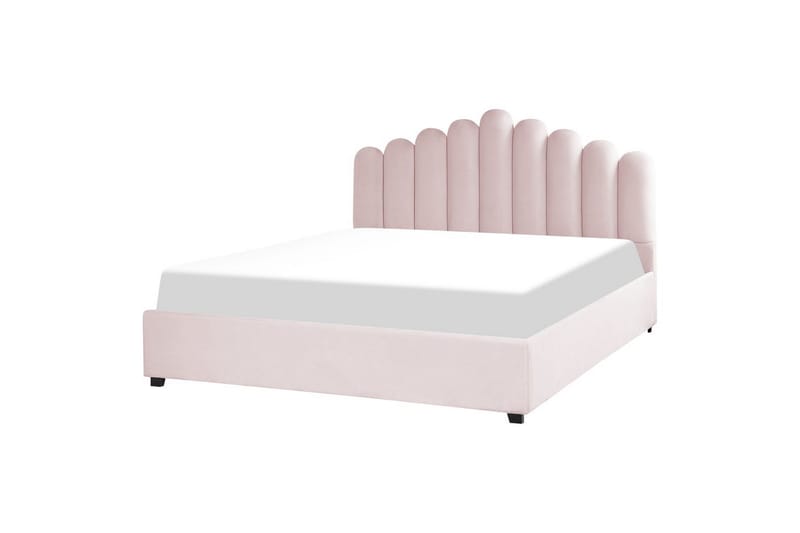 Säng med förvaring Vincennes - Rosa, Svart, 180x200 cm - Möbler - Säng - Säng med förvaring