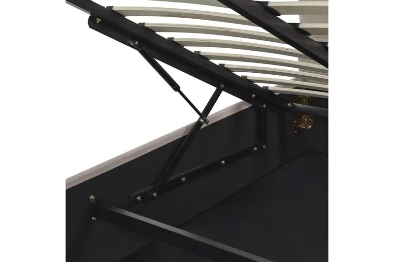 Säng med förvaring Vincennes - Taupe, svart, 140x200 cm - Möbler - Säng - Säng med förvaring