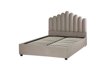 Säng med förvaring Vincennes - Taupe, svart, 140x200 cm - M öbler - Säng - Säng med förvaring