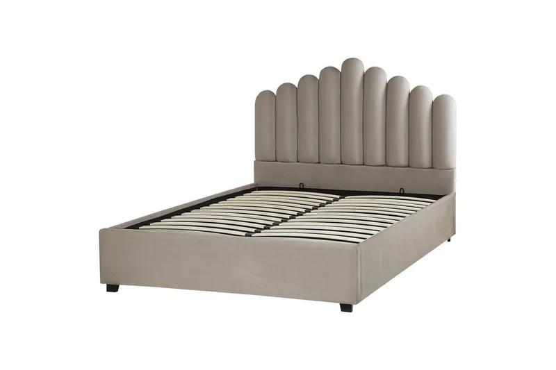 Säng med förvaring Vincennes - Taupe, svart, 140x200 cm - Möbler - Säng - Säng med förvaring