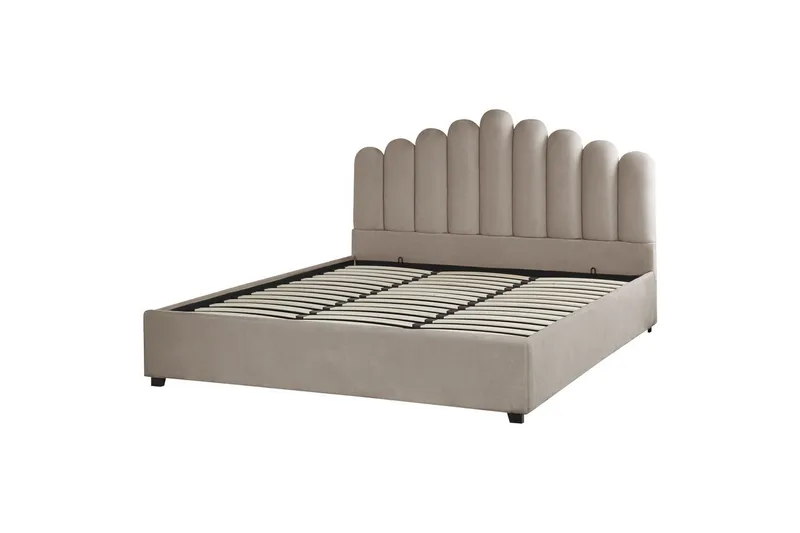 Säng med förvaring Vincennes - Taupe, svart, 180x200 cm - Möbler - Säng - Säng med förvaring